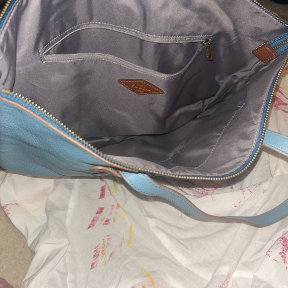 Fossil Felicity Gem Blue Tote - Picture 4 of 6